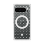 プレミアムスクエアケース with Pixelsnap［ CASEPLAY Crown dots White - ケースプレイ・クラウン・ドッツ ホワイト ］