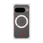 プレミアムスクエアケース with Pixelsnap［ CASEPLAY Crown dots Red - ケースプレイ・クラウン・ドッツ レッド ］