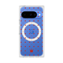 プレミアムスクエアケース with Pixelsnap［ CASEPLAY Crown dots Red - ケースプレイ・クラウン・ドッツ レッド ］