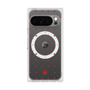 プレミアムスクエアケース with Pixelsnap［ CASEPLAY Crown dots Red - ケースプレイ・クラウン・ドッツ レッド ］