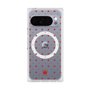 プレミアムスクエアケース with Pixelsnap［ CASEPLAY Crown dots Red - ケースプレイ・クラウン・ドッツ レッド ］