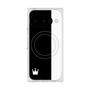 プレミアムスクエアケース with Pixelsnap［ CASEPLAY Bi-Colors Black & White - ケースプレイ・バイカラー ブラック＆ホワイト ］