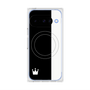 プレミアムスクエアケース with Pixelsnap［ CASEPLAY Bi-Colors Black & White - ケースプレイ・バイカラー ブラック＆ホワイト ］