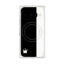 プレミアムスクエアケース with Pixelsnap［ CASEPLAY Bi-Colors Black & White - ケースプレイ・バイカラー ブラック＆ホワイト ］