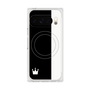 プレミアムスクエアケース with Pixelsnap［ CASEPLAY Bi-Colors Black & White - ケースプレイ・バイカラー ブラック＆ホワイト ］