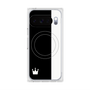 プレミアムスクエアケース with Pixelsnap［ CASEPLAY Bi-Colors Black & White - ケースプレイ・バイカラー ブラック＆ホワイト ］
