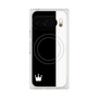 プレミアムスクエアケース with Pixelsnap［ CASEPLAY Bi-Colors Black & White - ケースプレイ・バイカラー ブラック＆ホワイト ］