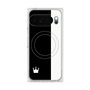 プレミアムスクエアケース with Pixelsnap［ CASEPLAY Bi-Colors Black & White - ケースプレイ・バイカラー ブラック＆ホワイト ］