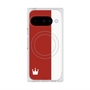 プレミアムスクエアケース with Pixelsnap［ CASEPLAY Bi-Colors Red & White - ケースプレイ・バイカラー レッド＆ホワイト ］
