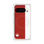 プレミアムスクエアケース with Pixelsnap［ CASEPLAY Bi-Colors Red & White - ケースプレイ・バイカラー レッド＆ホワイト ］