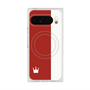 プレミアムスクエアケース with Pixelsnap［ CASEPLAY Bi-Colors Red & White - ケースプレイ・バイカラー レッド＆ホワイト ］