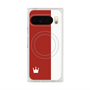 プレミアムスクエアケース with Pixelsnap［ CASEPLAY Bi-Colors Red & White - ケースプレイ・バイカラー レッド＆ホワイト ］