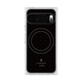 プレミアムスクエアケース with Pixelsnap［ LANVIN en Bleu Tiny dots Black - ランバン ドット ブラック ］
