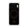プレミアムスクエアケース with Pixelsnap［ LANVIN en Bleu Tiny dots Black - ランバン ドット ブラック ］