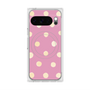 プレミアムスクエアケース with Pixelsnap［ 水彩ドット・レトロカラー - Pink ］