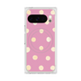 プレミアムスクエアケース with Pixelsnap［ 水彩ドット・レトロカラー - Pink ］