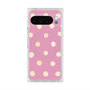 プレミアムスクエアケース with Pixelsnap［ 水彩ドット・レトロカラー - Pink ］