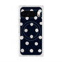 プレミアムスクエアケース with Pixelsnap［ 水彩ドット・レトロカラー - Navy ］