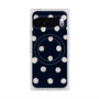 プレミアムスクエアケース with Pixelsnap［ 水彩ドット・レトロカラー - Navy ］