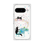 プレミアムスクエアケース with Pixelsnap［ おかべてつろう - 黒猫クロのとおりみち ］
