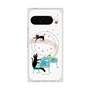 プレミアムスクエアケース with Pixelsnap［ おかべてつろう - 黒猫クロのとおりみち ］
