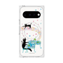 プレミアムスクエアケース with Pixelsnap［ おかべてつろう - 黒猫クロのとおりみち ］