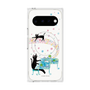 プレミアムスクエアケース with Pixelsnap［ おかべてつろう - 黒猫クロのとおりみち ］