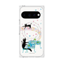 プレミアムスクエアケース with Pixelsnap［ おかべてつろう - 黒猫クロのとおりみち ］