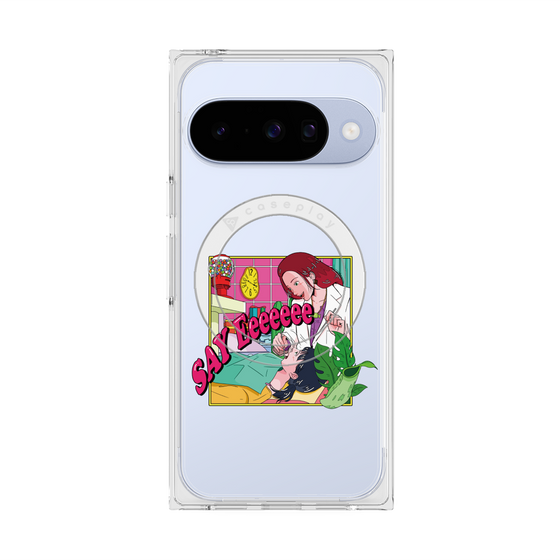 プレミアムスクエアケース with Pixelsnap［ SAY Eeeeeee ］