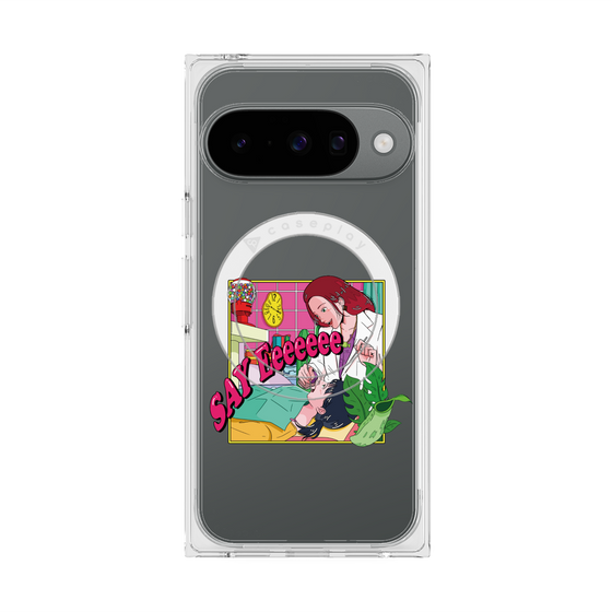 プレミアムスクエアケース with Pixelsnap［ SAY Eeeeeee ］