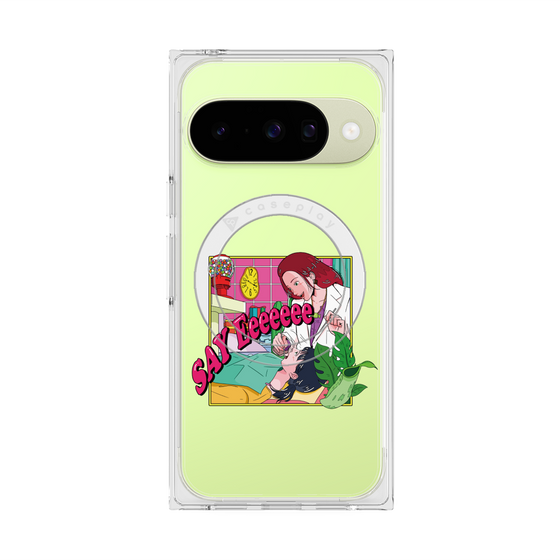 プレミアムスクエアケース with Pixelsnap［ SAY Eeeeeee ］