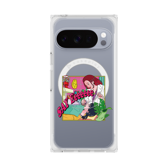 プレミアムスクエアケース with Pixelsnap［ SAY Eeeeeee ］