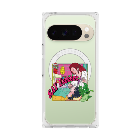 プレミアムスクエアケース with Pixelsnap［ SAY Eeeeeee ］