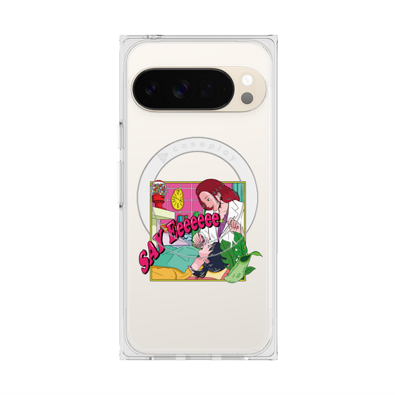 プレミアムスクエアケース with Pixelsnap［ SAY Eeeeeee ］