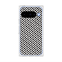 プレミアムスクエアケース with Pixelsnap［ Small Stripe - Gray × Black ］