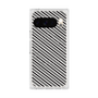 プレミアムスクエアケース with Pixelsnap［ Small Stripe - Gray × Black ］