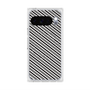 プレミアムスクエアケース with Pixelsnap［ Small Stripe - Gray × Black ］