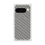 プレミアムスクエアケース with Pixelsnap［ Small Stripe - Gray × Black ］