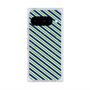 プレミアムスクエアケース with Pixelsnap［ Small Stripe - Navy × Green ］