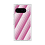 プレミアムスクエアケース with Pixelsnap［ Middle Stripe - Pink ］