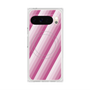 プレミアムスクエアケース with Pixelsnap［ Middle Stripe - Pink ］