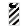 プレミアムスクエアケース with Pixelsnap［ Big Stripe - Black × Gray ］