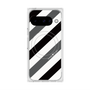 プレミアムスクエアケース with Pixelsnap［ Big Stripe - Black × Gray ］