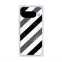 プレミアムスクエアケース with Pixelsnap［ Big Stripe - Black × Gray ］