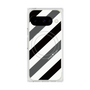 プレミアムスクエアケース with Pixelsnap［ Big Stripe - Black × Gray ］
