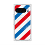 プレミアムスクエアケース with Pixelsnap［ Big Stripe - Red × Blue ］