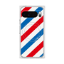 プレミアムスクエアケース with Pixelsnap［ Big Stripe - Red × Blue ］