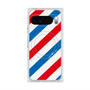 プレミアムスクエアケース with Pixelsnap［ Big Stripe - Red × Blue ］