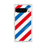 プレミアムスクエアケース with Pixelsnap［ Big Stripe - Red × Blue ］
