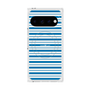プレミアムスクエアケース with Pixelsnap［ Small Border - Blue ］